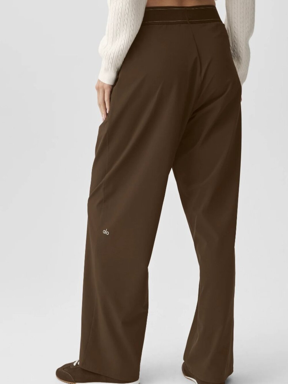 NWT ALO Yoga Suit Up Trouser (Regular) Espresso |Size M - Picture 8 of 8